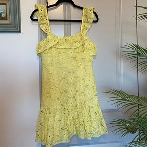 Lulus Ruffled Lace Dress